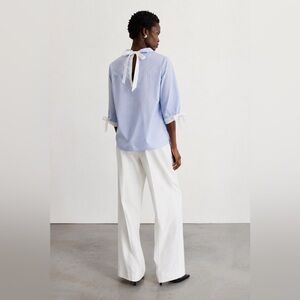 CACHE-CACHE - Striped Blouse with Bow details